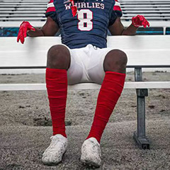 NFL super long pile socks, adult football socks, thickened cushioning, any terry football socks, high socks, cross-border