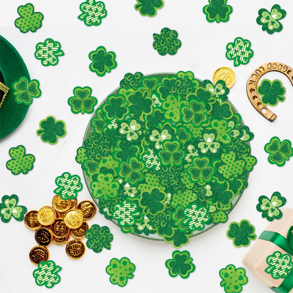Transfronterizos hot sale decoración de fiesta del día de San Patricio parches de trébol verde decoración de fiesta del día de Irlanda