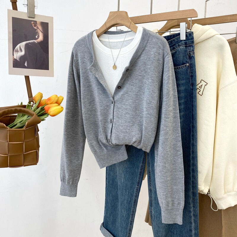 Special Offer with Free Shipping, No Returns or Exchanges, Round Neck Knitted Cardigan for Women, Pure Classic Versatile Long-Sleeved Cardigan 5019 Special Offer with Free Shipping, No Returns or Exchanges, Round Neck Knitted Cardigan for Women, Pure Classic Versatile Long-Sleeved Cardigan 5019