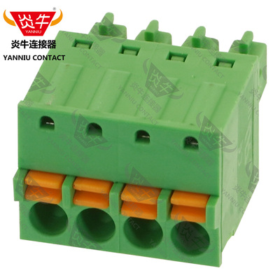 3.81mm炎牛弹簧接线端子YN15EDGKD/ESC381V/KF2EDG/FK-MCP1.5-ST
