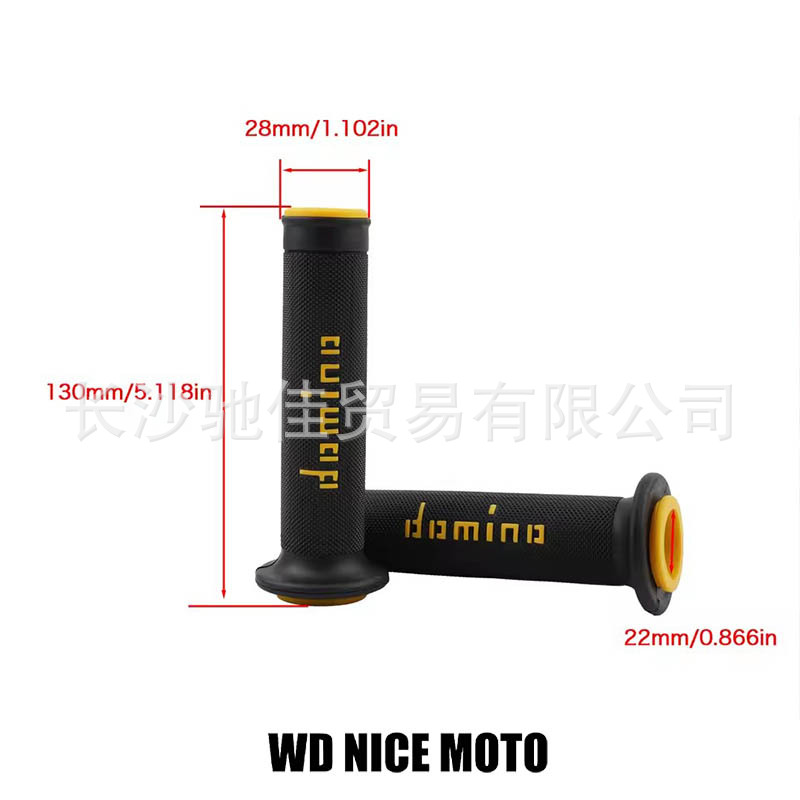 7/8“2224mm Neutral Motorcycle Handle Grip Domino Handlebar Grip Atv Racing Off-Road Breathable Anti-Skid