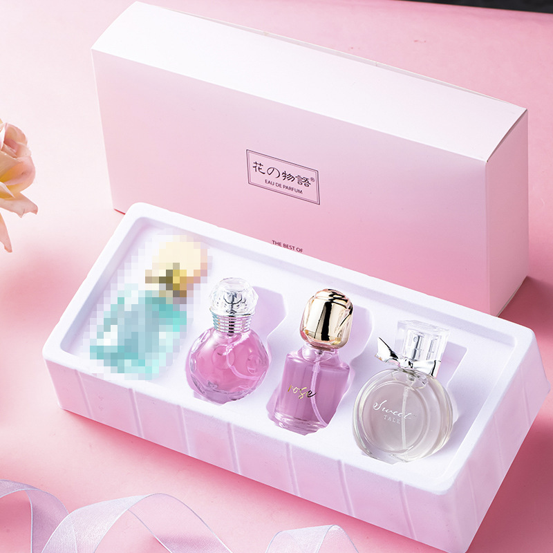 新商品の花の物語の女性の香水の4つのセットはあっさりしています。|undefined