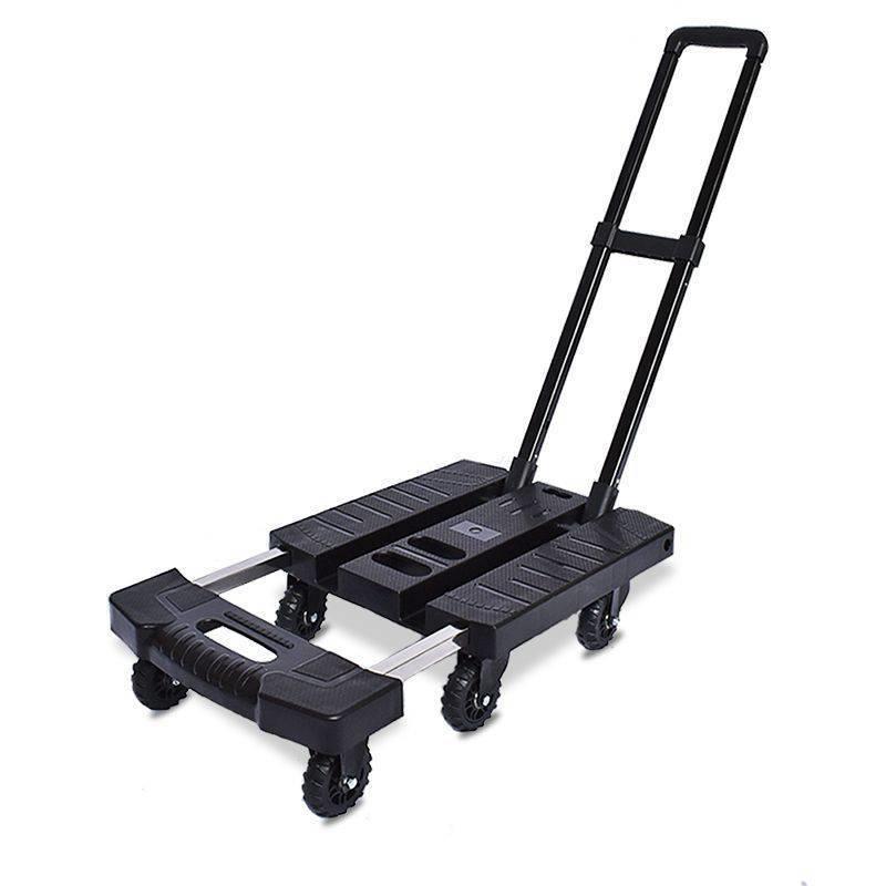 推车摆摊手拉车便携拉杆车折叠小手推车拉货搬运车购物家用垒德株