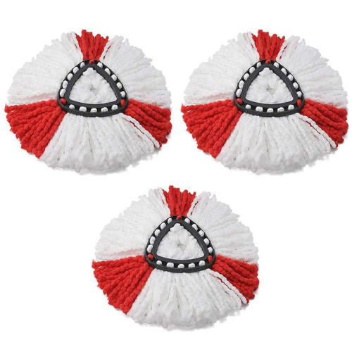 Suitable for vileda o-cedar triangular disc rotating mop head, fiber replacement cotton yarn head, mop accessories