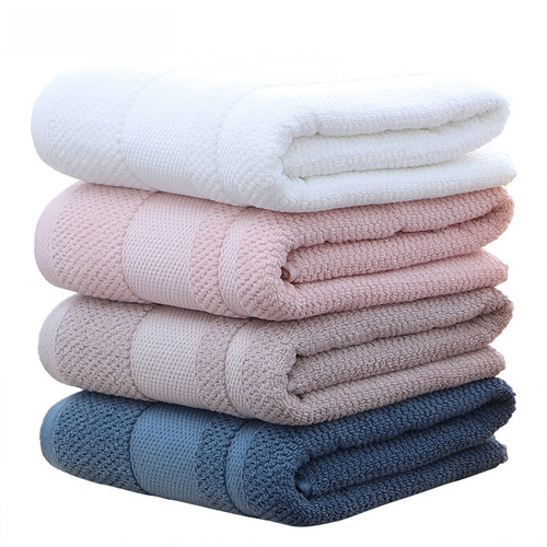 Pure Cotton A Grade Thick 80*150 Family Home Quick-Drying Absorbent Full Cotton Set Hotel Bath Towel Wholesale