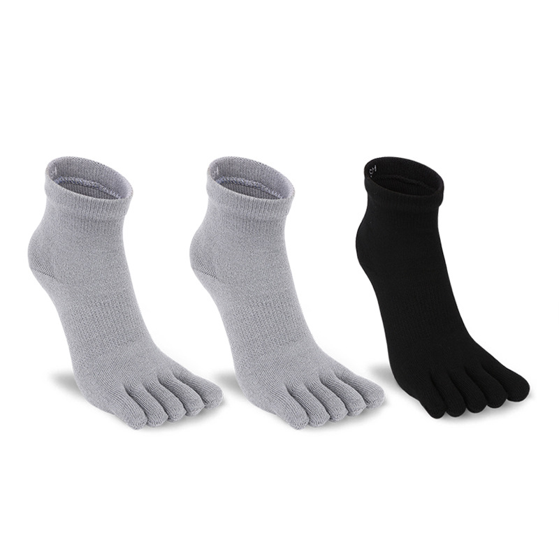 Calzini da corsa da uomo a cinque dita, traspiranti, ad asciugatura rapida, comodi, autunno/inverno._voghion.com