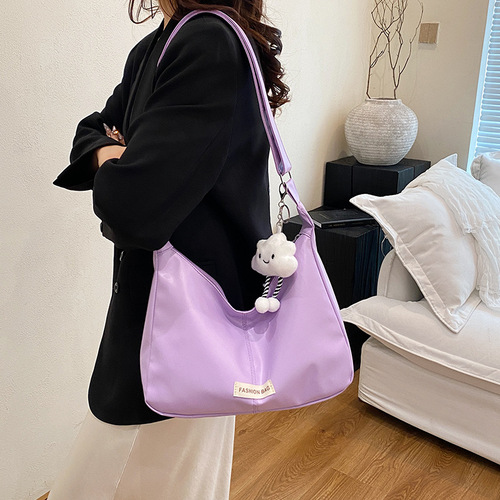 Leisure Soft Face Large Capacity Bag for Women 2025 Spring Versatile Crossbody Bag Commute Versatile Shoulder Tote Bag