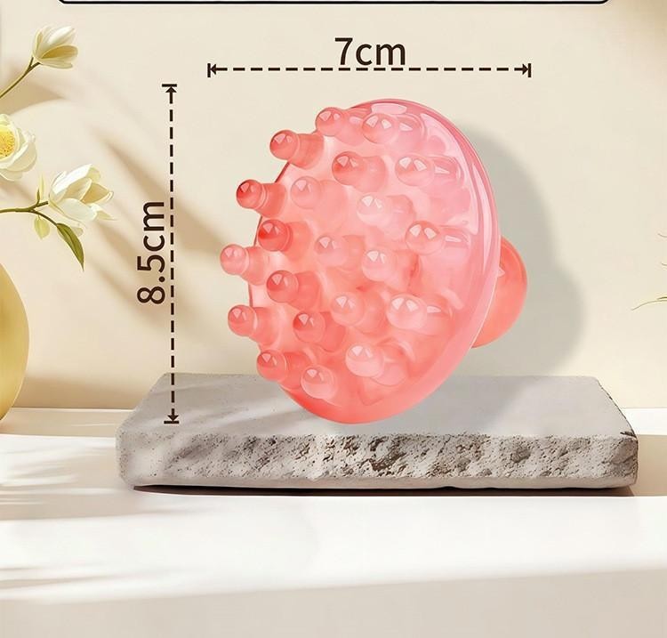 Resin Meridian Massage Comb Disc Shaped Body Tool for Shoulder Neck and Abdominal Point Massage in use