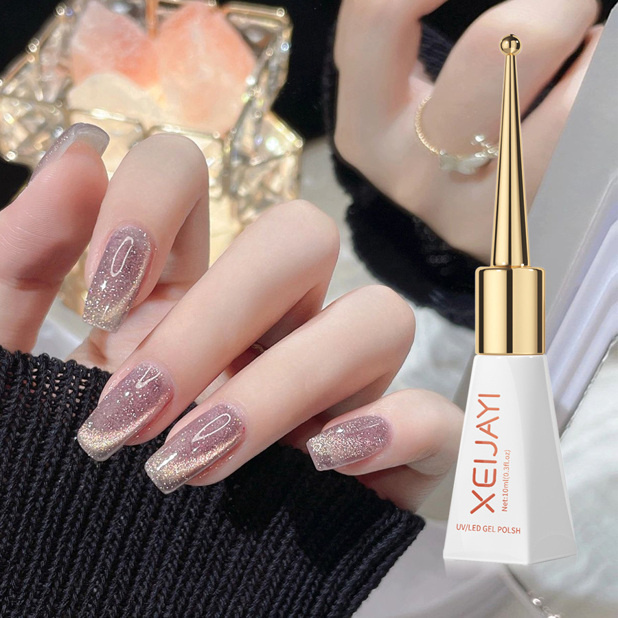Colorido dinámico ojo de gato esmalte de uñas Net rojo popular 2023 nuevo todo fósforo fototerapia pegamento para salón de uñas