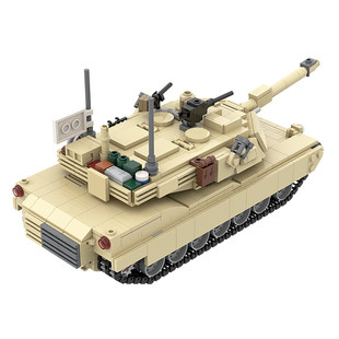 Moc: with 360 °   C5625 M1A2 Mini Tank of Rotating Turret 972 Particle Count