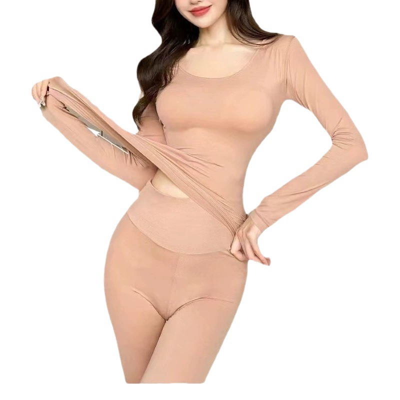 Маска Одежда для красоты кожи Костюм для термобелья Женский влагопоглощающий дышащий Гиалуроновая кислота Увлажняющий Невидимая тепловая энергия Ультратонкий Высокоэластичный