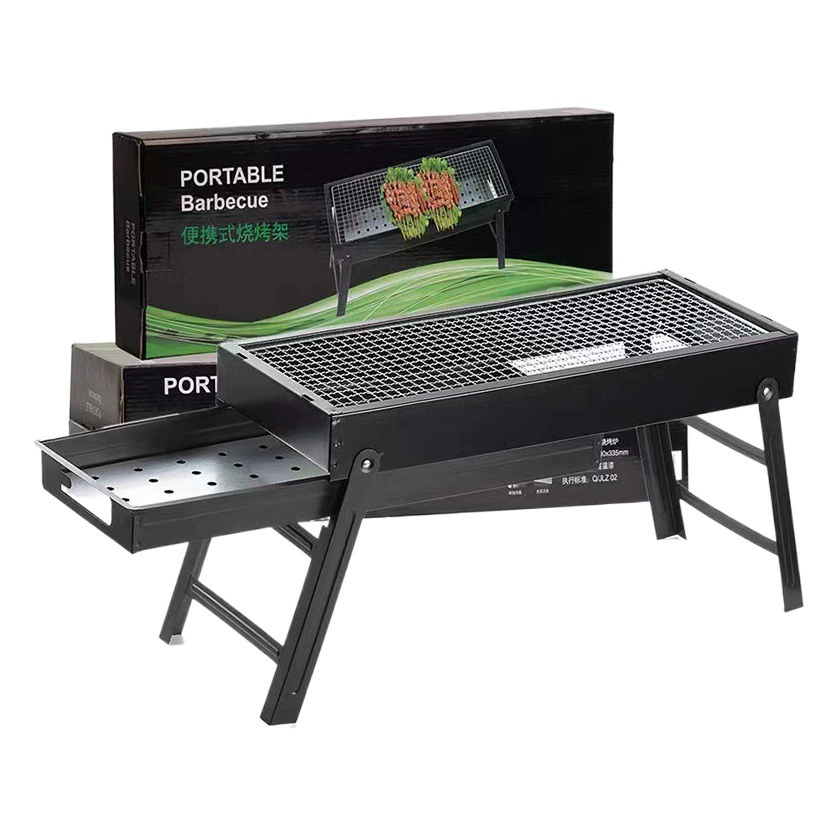 60 см большой гриль для барбекю домашний открытый портативный складной уголь гриль для барбекю подарок оптом