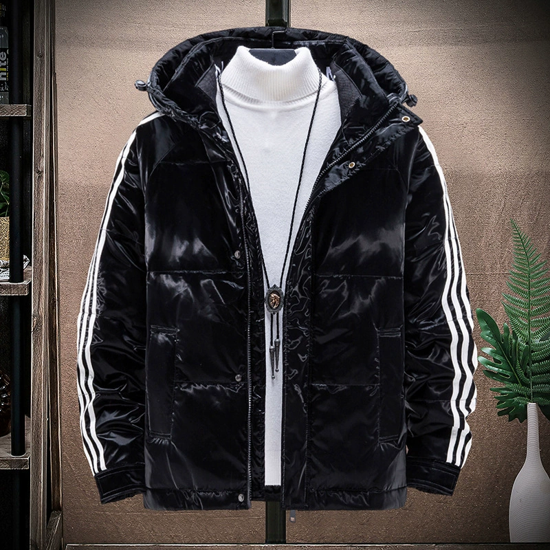 Winter short velvet down jacket for beloved, increased thickness, duck down
