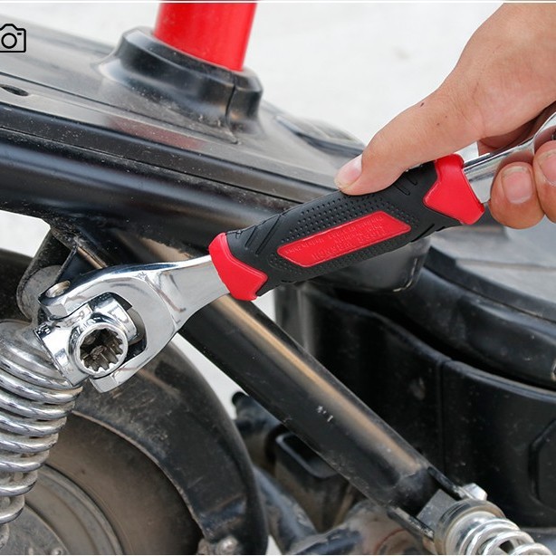 Multi-cabeza giratoria socket wrench 8-en-1 52-en-1 perro hueso ciruela llave herramienta