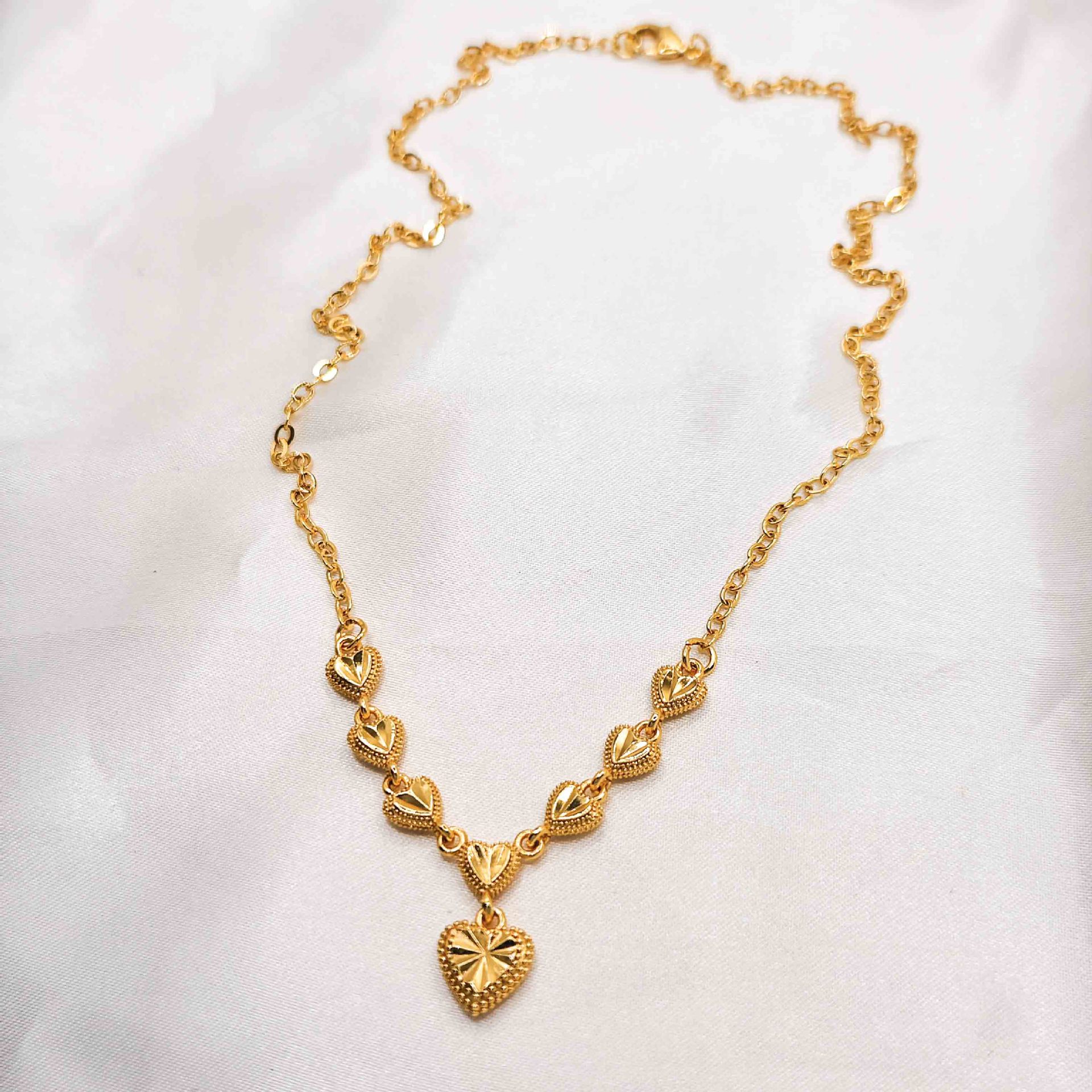 Two-tone Layered Chain Necklace Set Gold And Silver Minimalist_voghion.com