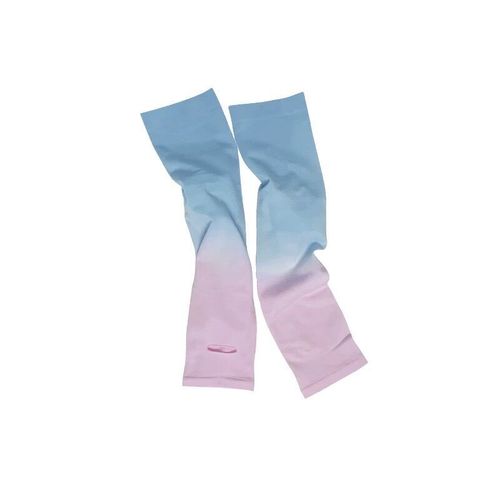 Alin Li's Style Gradient Sleeve Socks for Outdoor Cycling Sun Protection Women Summer UV Protection Arm Sleeves for Driving Ice Silk Hand Sleeves
