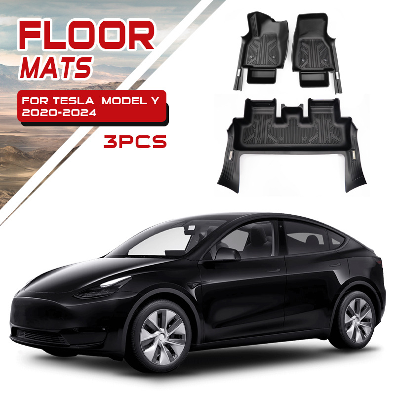 2020-2024 model Y almohadilla para el pie 3 piezas de conducción izquierda