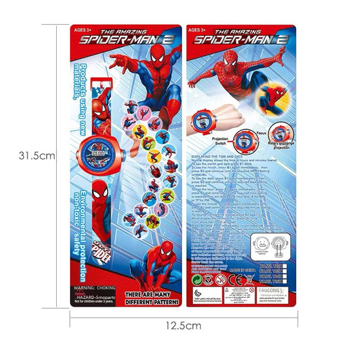 Children's Cartoon Watch Toy Watch for Girls and Boys Baby Kindergarten Gift 3D Projection Electronic Watch