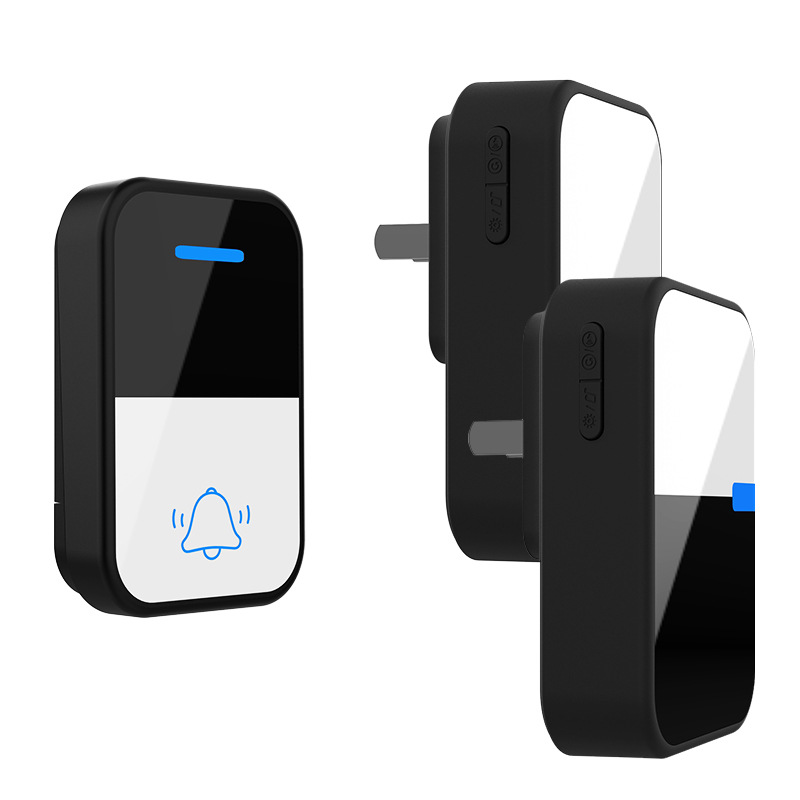 Americano estándar europeo estándar hogar auto-generación timbre inalámbrico impermeable batería-libre cableado de uno a dos timbre electrónico de CA