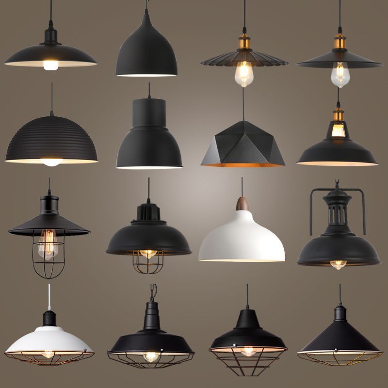 loft复古个性创意吧台餐厅饭店装饰吊灯美式工业风怀旧简约吊灯罩
