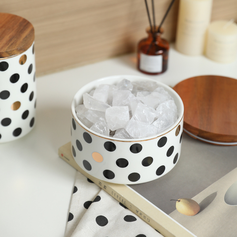 Tarro sellado de cerámica simple y moderno, tarro de dulces, tarro de almacenamiento bonito y creativo, tarro para aperitivos de frutas secas, decoración suave