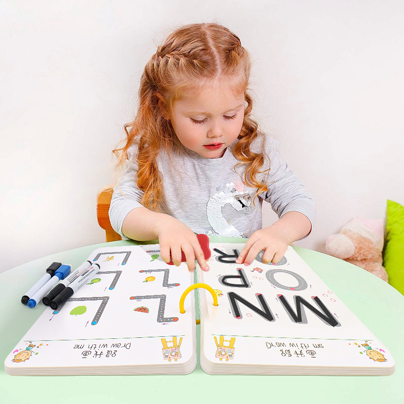 Children's calligraphy for training, copybook for kindergarten, digital coloring book for early age, book with pictures 4