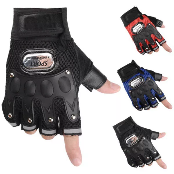 Half-Finger Gloves for Men and Women, Cycling, Fitness, Finger Leakage, Tactical Special Forces Mountaineering, Outdoor Mesh, Non-Slip and Wear-Resistant