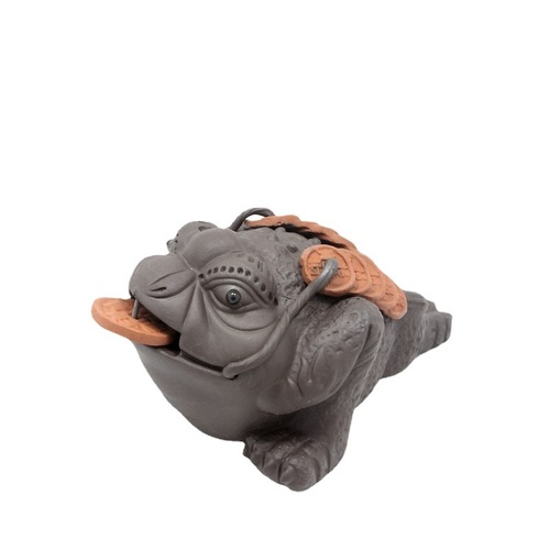 Tea pet decorative Zisha pot with flowing water, wealth-bringing Jīnchán and Píxiū creative accessory, car tea set, tea ceremony accessories, wholesale tea art