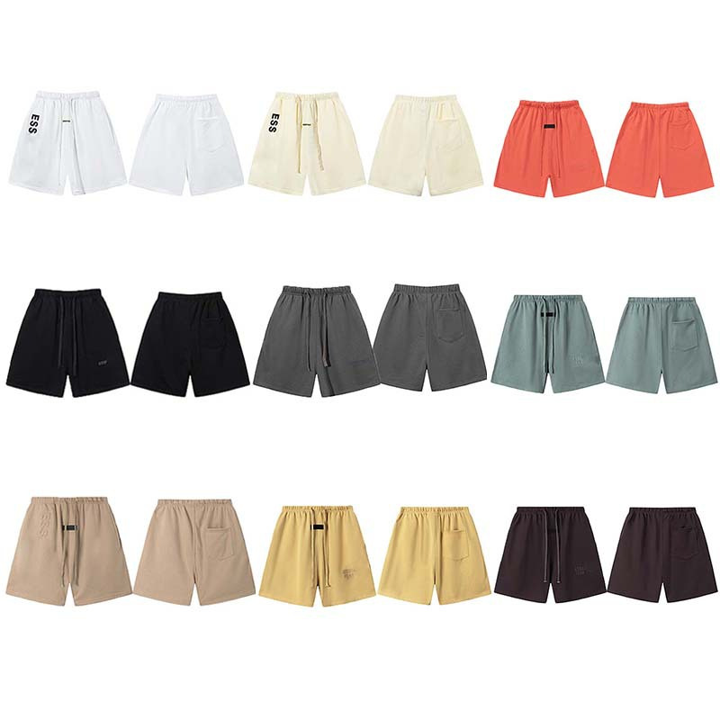 2025 Summer New Solid Color Casual Loose Casual Sports Drawstring Men's Shorts Summer
