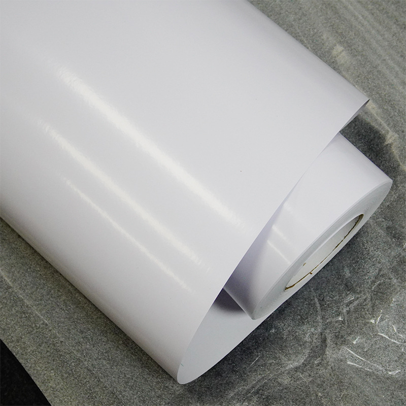 120g pegatinas de caucho blanco para automóviles solvente débil material fotográfico publicidad al aire libre pegatinas de carrocería de alta definición pegatinas de identificación de automóviles pintadas por pulverización