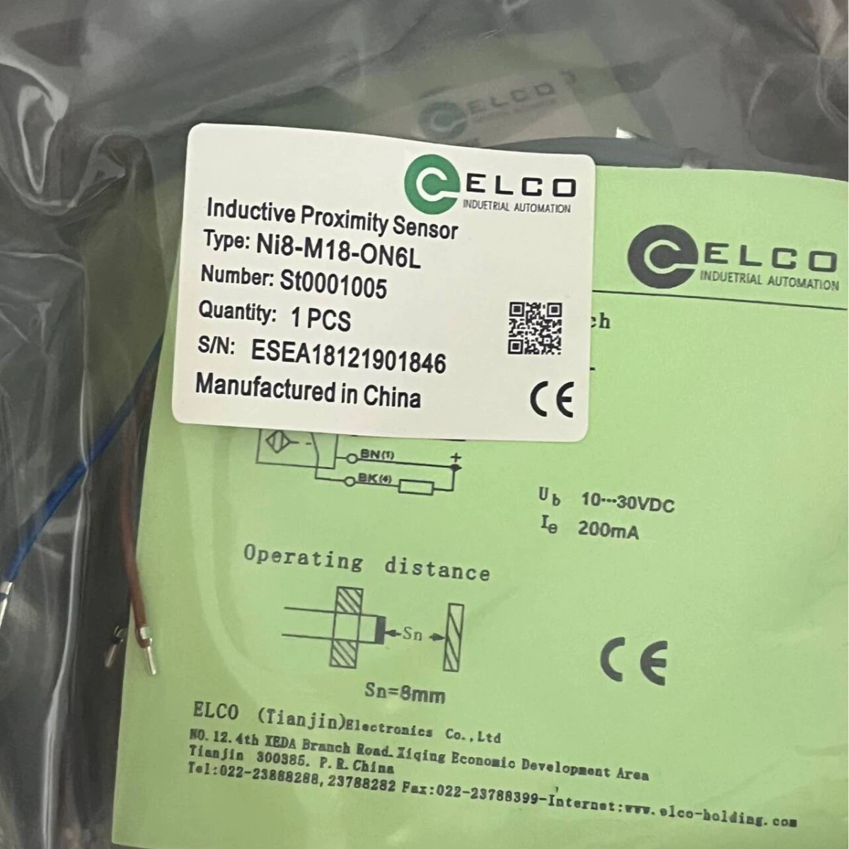Бренд ELCO NI8-M18-0N6L 24V