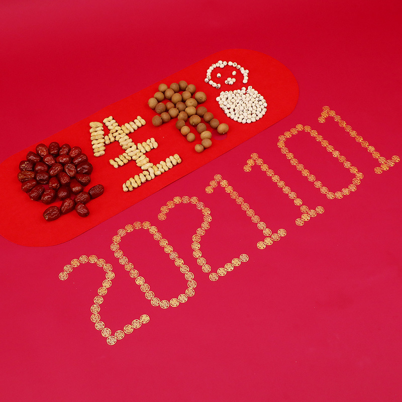 Creativo Nueva Casa decoración de la boda Xi carácter moneda Moneda de Oro moneda de cinco centavos Xi carácter pegatina cama de boda diseño de la cama