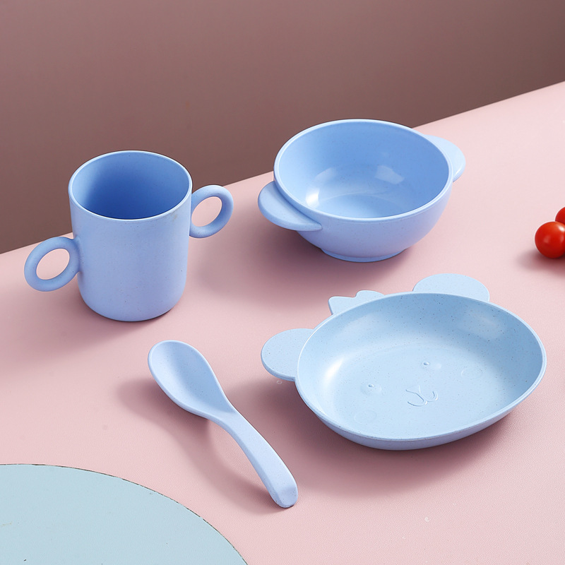 [블루] 작은 그릇 + 컵 + 접시 + 스푼