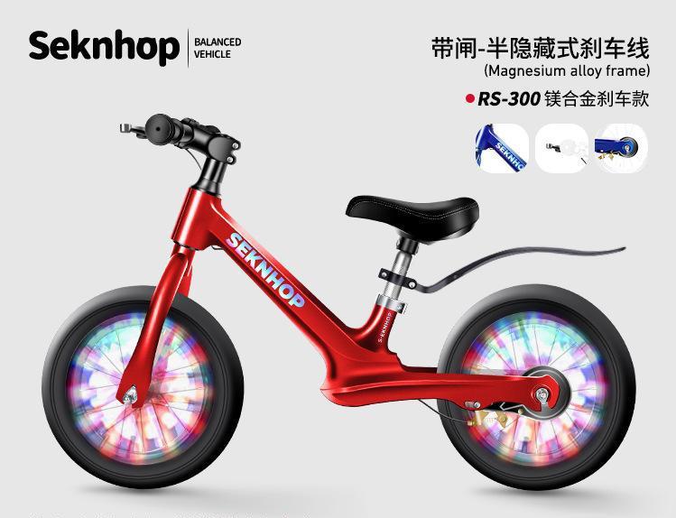 Coche de equilibrio para niños sin pedal 2 - 8 años de patineta para bebés 2 en 1 14 pulgadas caminantes al por mayor scooter