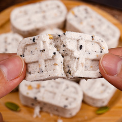 Sucrose-free nut Poria cocos Bazhen cake sugar-free black rice sesame cashew nut traditional pastry snacks for the elderly and children