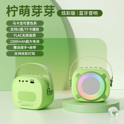 Car speaker/subwoofer slot, outdoor running portable - package-2-standard-configuration-32gb-memory-card-card-reader-lemon-bud-colorful-editionupgraded-1500mah-battery-supports-tf-cardusb-playback-comes-with-a-portable-shoulder-strap