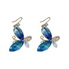 Zirconium, advanced fashionable earrings, high-quality style, light luxury style