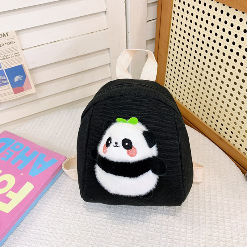 Cute bolso de niña, caricatura, mini panda, mochila infantil, mochila de jardín de infantes, mochila de clase pequeña