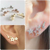 Fashionable zirconium, ear clips, brand earrings, Korean style, simple and elegant design, internet celebrity, wholesale