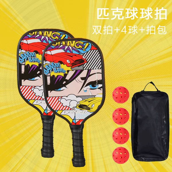 Pickleball Racket Pickleball Kidsren's Professional Adult Cricket Racket Set Beginner Competition Grade Poplar
