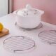 Household Kitchen Stainless Steel Sand Pot Mat Countertop Dining Table Plate Heat Insulation Mat Thickened Anti-scalding High Temperature Resistant Bowl and Dish Mat