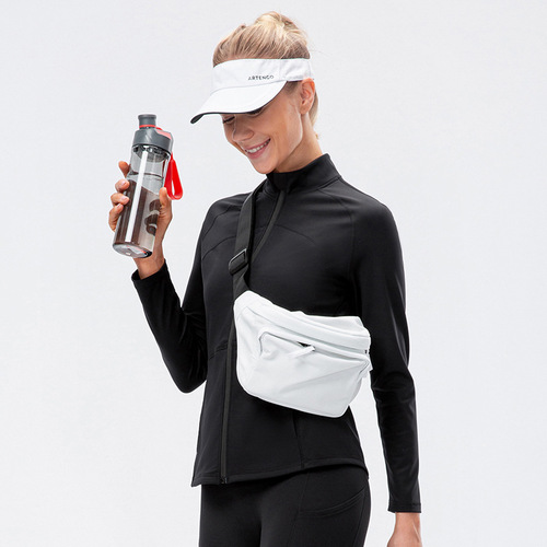 Autumn and winter velvet nylon yoga wear fitness jacket for women, zipper elastic fitness running sports long sleeves 12614