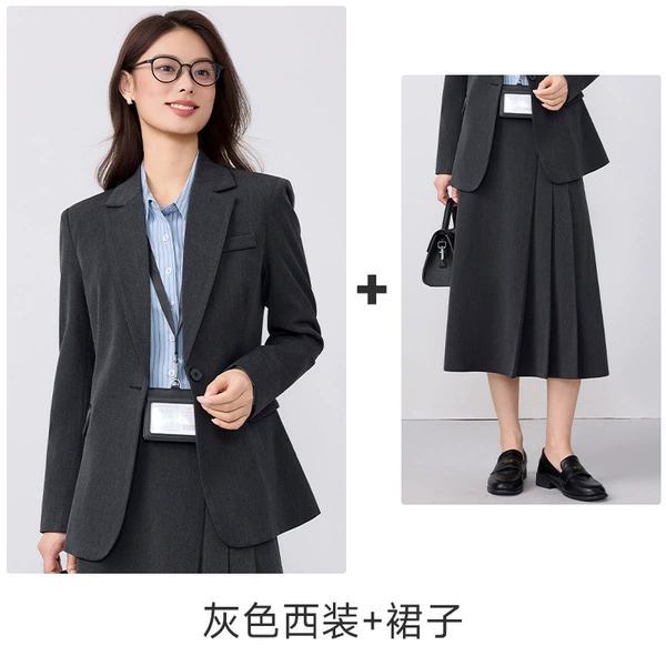 Classic suit jacket, skirt