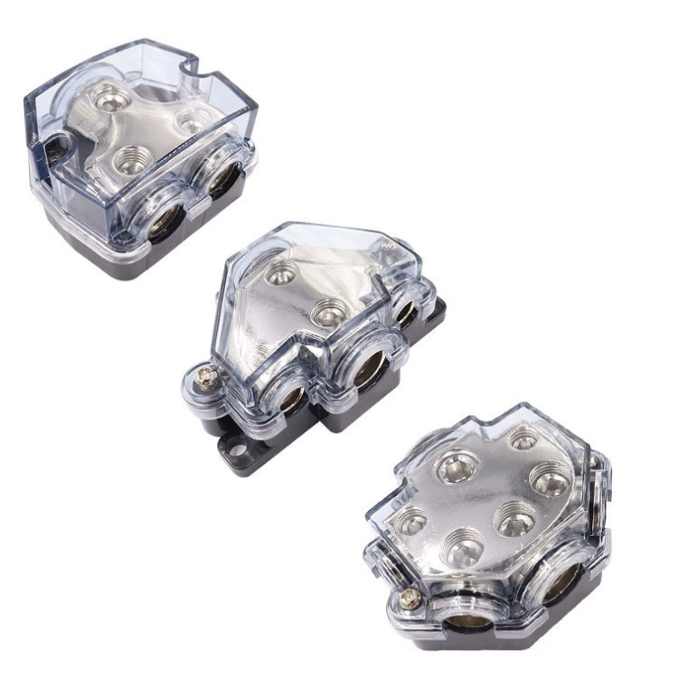 Автомобильная аудиосистема Модифицированная коробка от одного до двух/трех/пяти проводов заземления, распределительная коробка, ступица, шунт, отрицательное сиденье предохранителя