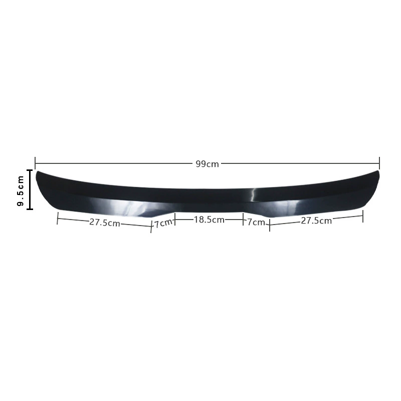 Automotive modified universal hatchback modified tail spoiler top wing SUV tail small ducktail without punching fixed wind wing