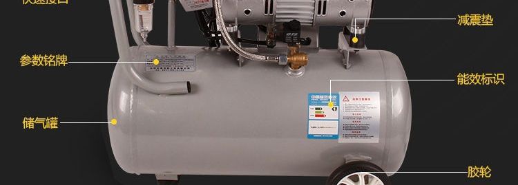 Air Compressor, Small Air Pump, Air Compressor for Woodworking, Paint Spray Pump, Silent Oil-Free Air Compressor