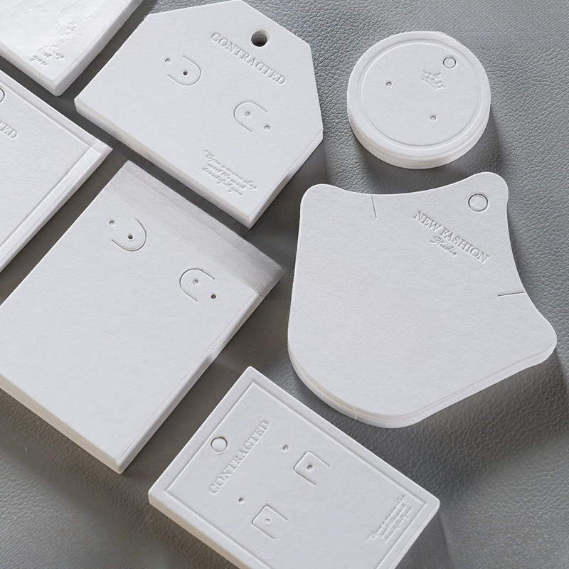 Изготовление заколок для волос утолщение спот белая карта Bump DIY ювелирные аксессуары Зажим ювелирные изделия Упаковка ожерелье серьги