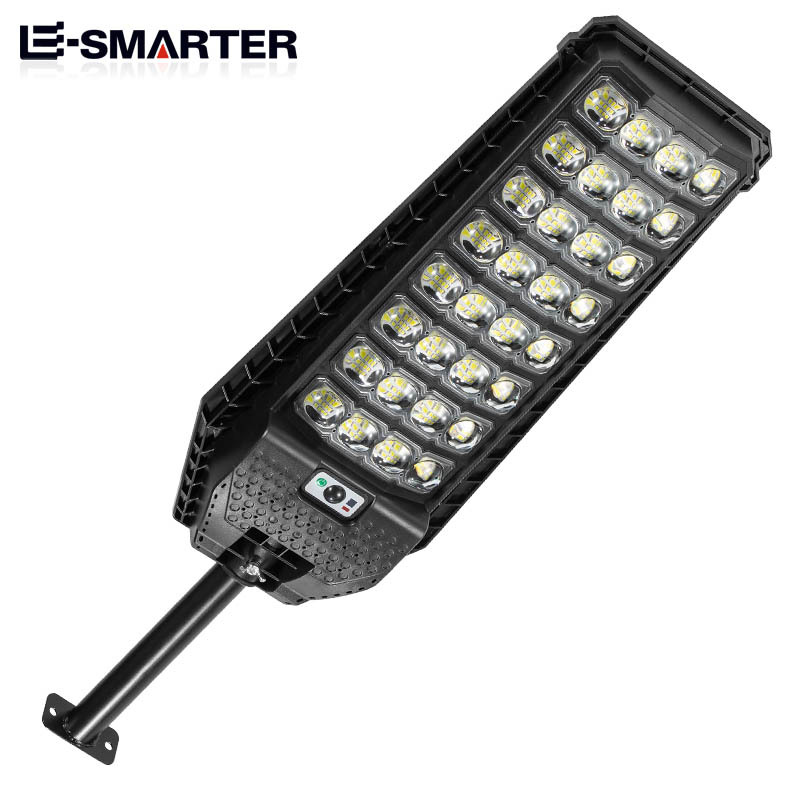 Lámpara de calle solar larga resistencia Cuerpo Humano inducción multifuncional lámpara de jardín de control remoto lente lámpara de iluminación de carretera