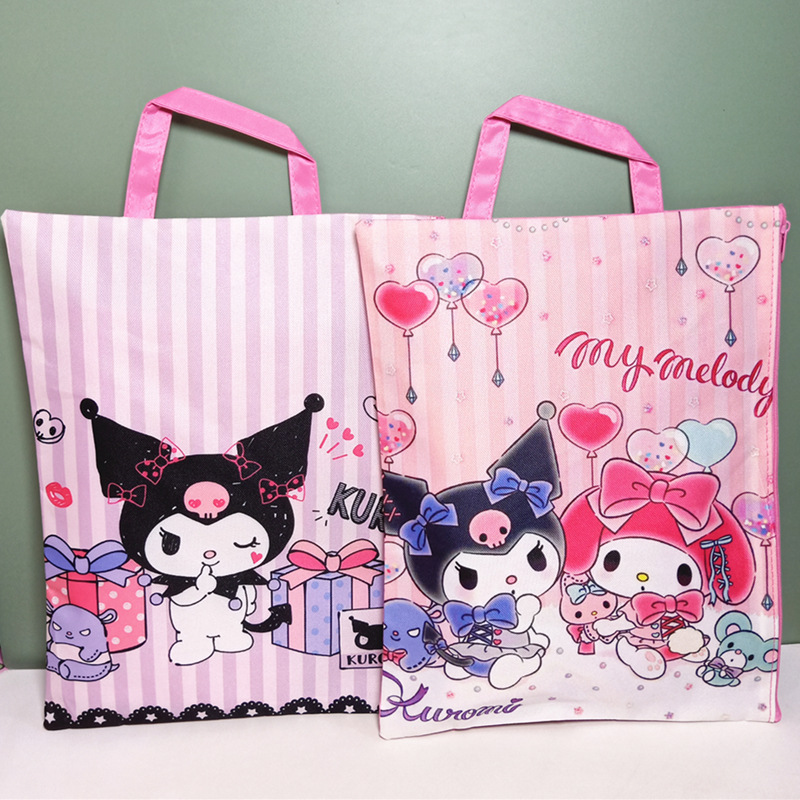 外贸库洛米美乐蒂玉桂狗手提文件袋可爱布丁狗帕恰狗学生补习袋批