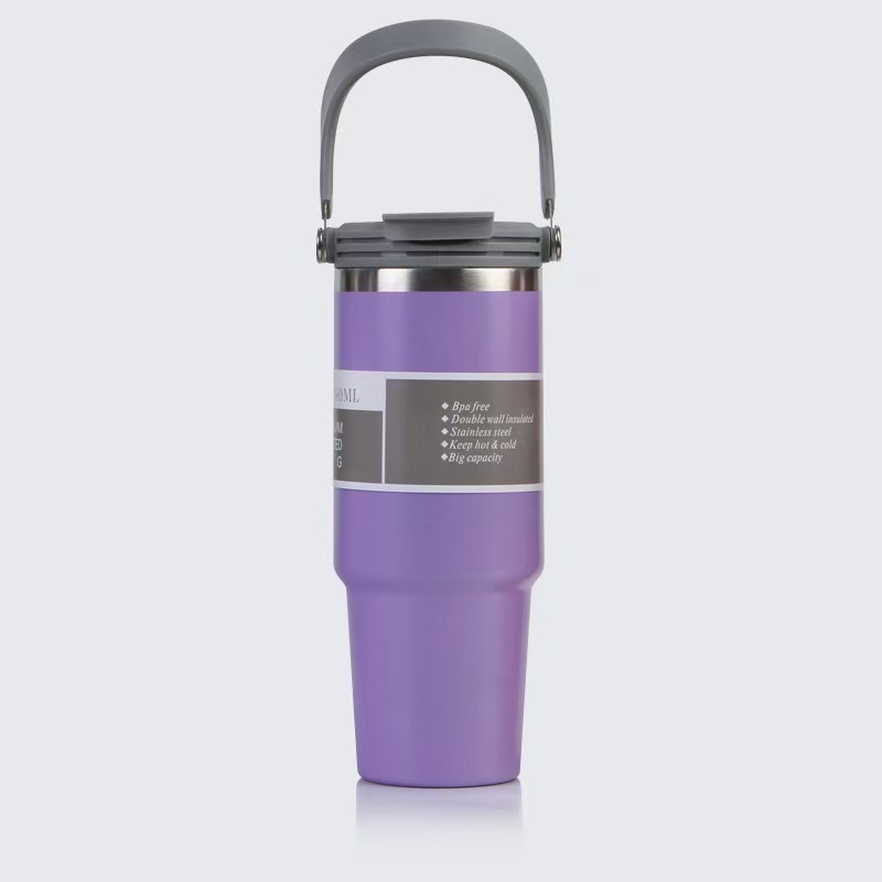 Taza de coche portátil de bebida simple/doble americana Taza de vacío de acero inoxidable Taza de hielo portátil para coche al aire libre Nuevo